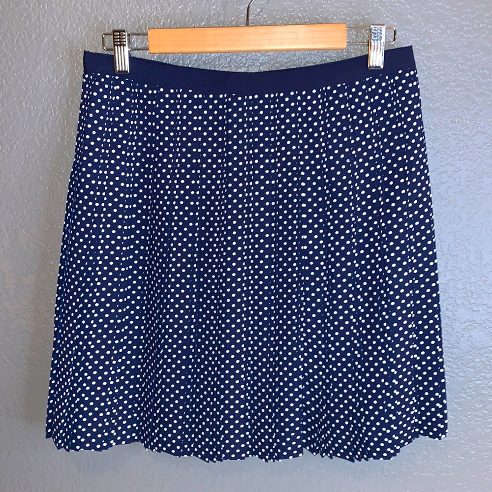 J. CREW blue pleated skirt. 8